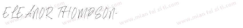 ELEANOR THOMPSON字体转换